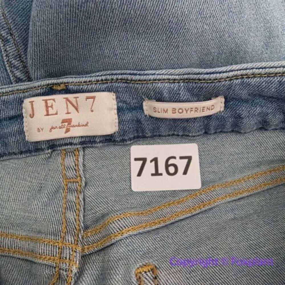 New! Jen7 by 7‎ for All Mankind slim boyfriend jeans, size 10